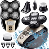 Trymery - Golarka Męska Elektryczna Maszynka Do Twarzy Brody Głowy Zarostu Trymer 5D - miniaturka - grafika 1