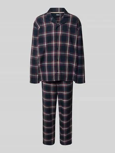 Piżama o kroju regular fit z mieszanki bawełny model ‘HOLIDAY’ - Piżamy męskie - miniaturka - grafika 1