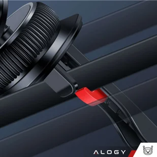 Uchwyt samochodowy Alogy MagSafe Airvent car holder do iPhone 14 13 12 do MagSafe na kratkę Czarny - Pozostałe akcesoria do telefonów - miniaturka - grafika 12