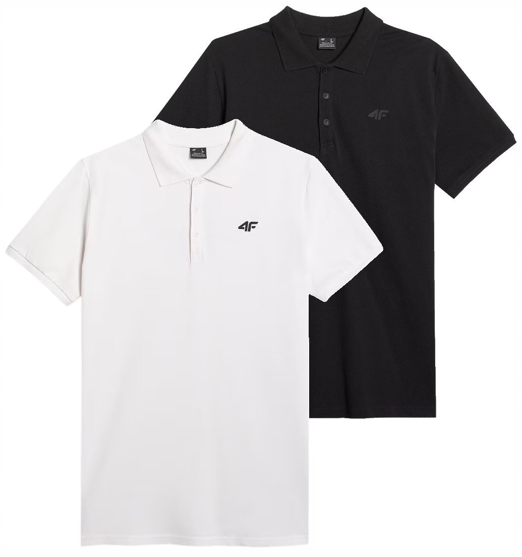 Komplet koszulek polo 4F polówka męska 2-pak PTSM366 10S+20S M