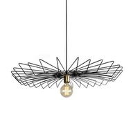 Lampy sufitowe - Nowodvorski LAMPA WISZĄCA UMBRELLA styl designerski czarny stal lakierowana 8873 - miniaturka - grafika 1
