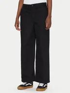 Spodnie damskie - Vans Kuloty Palmer VN000HGKBLK1 Czarny Regular Fit - miniaturka - grafika 1