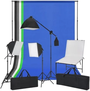 vidaXL Zestaw studyjny  Zestaw do studia ze stołem fotograficznym lampami i tłami 190211 - Inne akcesoria studyjne - miniaturka - grafika 1