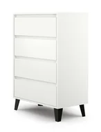 Inne meble do salonu - Komoda Berg 4S Biała - miniaturka - grafika 1