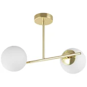 Lampy sufitowe - NOWOCZESNA LAMPA SUFITOWA WISZĄCA KLASYCZNE ZŁOTO LEDO W2 - miniaturka - grafika 1