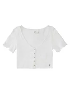Koszulki i topy damskie - Roxy Koszulka w kolorze białym - miniaturka - grafika 1