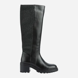 Kozaki damskie skórzane Geox D26QCI0436W-C9999 38.5 Czarne (8050036689269) - Kozaki damskie - miniaturka - grafika 1
