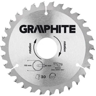 Graphite Tarcza do cięcia 55H602 130 x 30 mm do pilarki widiowa - Tarcze do pił - miniaturka - grafika 1