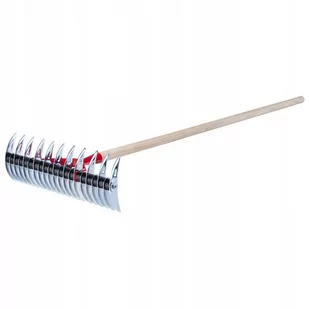 Aerator dwustronny Strand 143 x 36 cm, srebrny - Grabie i motyki - miniaturka - grafika 1