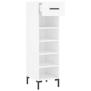 Szafka na buty, biała, 30x35x105 cm, materiał drewnopochodny Lumarko! - Szafki na buty - miniaturka - grafika 4