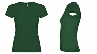 T-shirt Koszulka Damska MIĘKKA BAWEŁNA Roly JAMAICA 6627 ZIELONY Bottle M - Koszulki i topy damskie - miniaturka - grafika 1