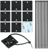 Maskownice do kabli - Interlook ORGANIZER DO KABLI UCHWYT 10 SZT TRYTYTKI KLEJ 3M - miniaturka - grafika 1