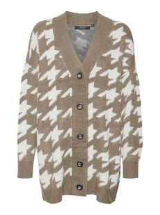 Vero Moda Kardigan w kolorze jasnobrązowym - Swetry damskie - miniaturka - grafika 1