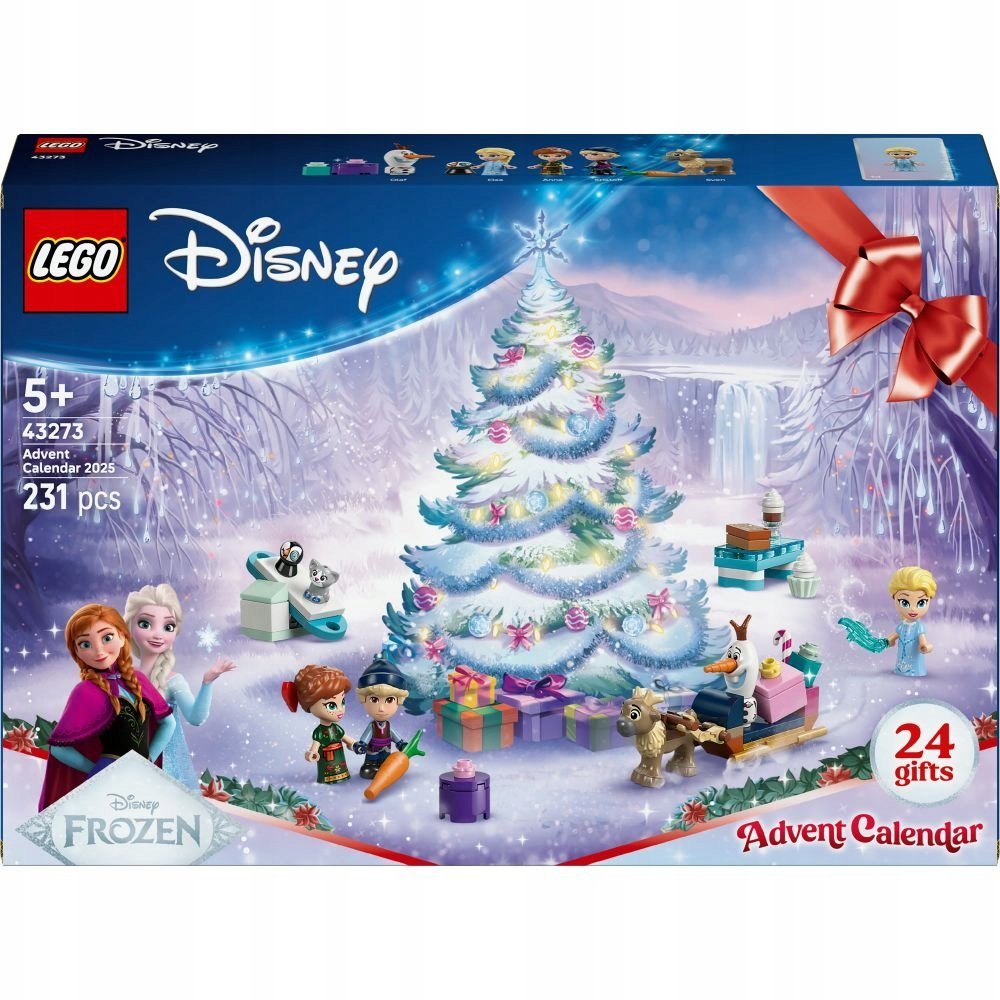 LEGO DISNEY - Kalendarz adwentowy Kraina lodu Frozen Elza Anna Ofal ZESTAW LEGO PREZENT DLA DZIEWCZYNKI DZIECI