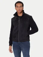 Kurtki męskie - Guess Kurtka z imitacji skóry M5BR79 Z5570 Czarny Regular Fit - miniaturka - grafika 1