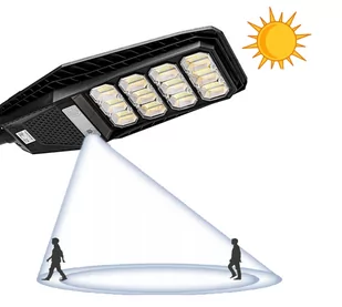 LAMPA SOLARNA ULICZNA LED 240W CZUJNIK RUCHU PILOT VOLT POLSKA - Lampy ogrodowe - miniaturka - grafika 3