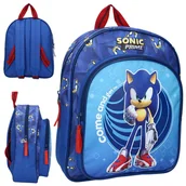Plecaki szkolne i tornistry - Vadobag Mały Plecak Przedszkolny Dziecięcy Z Kieszenią Sonic - miniaturka - grafika 1