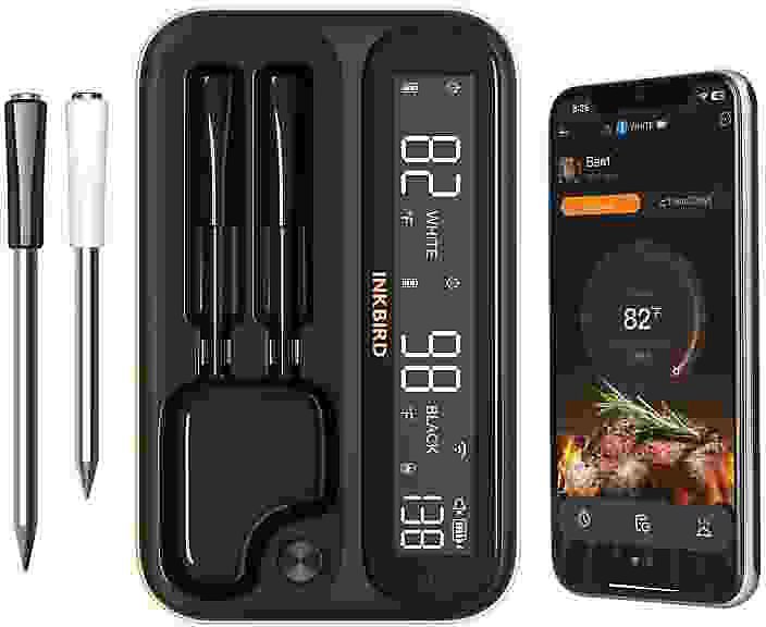 inkbird THERMOMETER WIRELESS 2 PROBES INT-12-BW