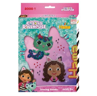 Mozaika Hama Gabby's Dollhouse Midi 2000 elementów (0028178079758) - Układanki dla dzieci - miniaturka - grafika 1