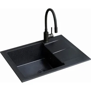 Zlewozmywak BERG Black ZHB1411A Czarny + bateria - Zlewozmywaki z baterią - miniaturka - grafika 1