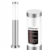 Lampy ogrodowe - Lampa Ogrodowa Stojąca Słupek Oświetleniowy do LED E27 65cm INOX IP44 - miniaturka - grafika 1