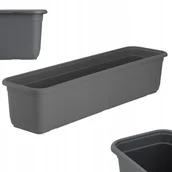 Donice - KADAX Doniczka Skrzynka Balkonowa 60cm Antracyt - miniaturka - grafika 1