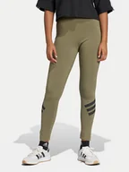 Legginsy - adidas Legginsy Future Icons 3-Stripes JE0221 Zielony Slim Fit - miniaturka - grafika 1