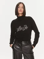 Swetry damskie - Liu Jo Golf MF3432 MS14G Czarny Regular Fit - miniaturka - grafika 1