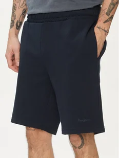 Pepe Jeans Szorty sportowe Joe PM211646 Granatowy Regular Fit - Spodenki męskie - miniaturka - grafika 1