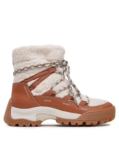 Clarks Botki Althike Up Wp 261734084 Beżowy - Botki damskie - miniaturka - grafika 1
