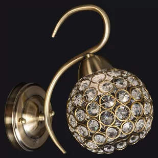 Inne Kinkiet LAMPA ścienna VEN K-A 1537/1 dekoracyjna OPRAWA metalowa glamour crystal patyna przezroczysta VEN K-A 1537/1 - Lampy ścienne - miniaturka - grafika 1