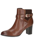 Botki damskie - Caprice Damskie botki na obcasie 9-25355-43, Cognac Nappa, 41 EU, koniakowa Nappa, 41 EU - miniaturka - grafika 1