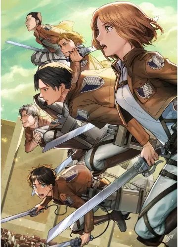 Plakat Anime Attack on Titan aot_058 A3 (custom)