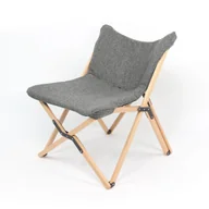 Fotele i krzesła ogrodowe - Krzesło reżysera Rebecca Mobili Bosso 84x69x74 Drewno Poliester Brązowy Szary - miniaturka - grafika 1