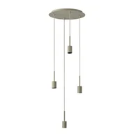 Lampy sufitowe - Oprawa wisząca Decor Needle Plate 4xE27 bez żarówek beżowa - miniaturka - grafika 1
