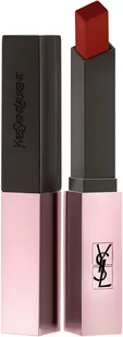Yves Saint Laurent Rouge Pur Couture The Slim Glow Matte matowa szminka nawilżająca z połyskiem odcień 202 Insurgent Red 2 g - Szminki - miniaturka - grafika 1