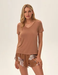 Piżama Jael - miedziany L - Piżamy damskie - miniaturka - grafika 1