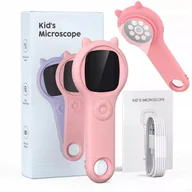 Mikroskopy i lupy - Przenośny ręczny mikroskop elektroniczny dla dzieci 500x 2'' aparat 355R - miniaturka - grafika 1