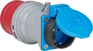 Inne akcesoria elektryczne - Brennenstuhl 1081690 adapter wtyczek zasilających Niebieski, Szary, Czerwony - miniaturka - grafika 1