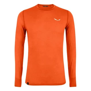 Koszulki męskie - Salewa Pedroc 2 Dry M L/S koszulka męska, wielokolorowy (Red Orange Melange), xxl - grafika 1