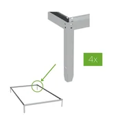 Szklarnie ogrodowe - CULTIVO Kotwy mocujące do podłoża 4szt, szklarnie Slide-In - miniaturka - grafika 1