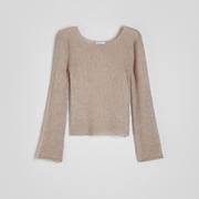 Swetry damskie - Reserved - Sweter z luźnym splotem - Beżowy - miniaturka - grafika 1