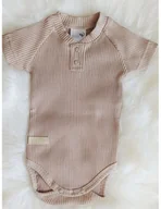 Body dla niemowląt - Baby in world Body niemowlęce z krótkim rękawem Harmony Boy Latte, Rozmiar: 68/74 - miniaturka - grafika 1