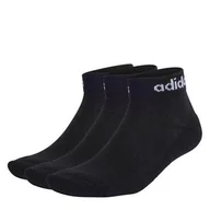 Skarpetki męskie - Adidas skarpety czarne sportowe Ankle zestaw 3 szt., Rozmiar UE 42 - 44 - miniaturka - grafika 1