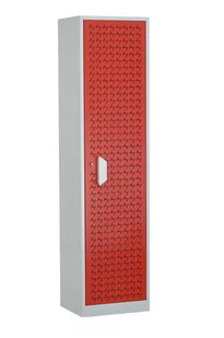 SZAFA METALOWA BIUROWA NA DOKUMENTY CZERWONE DRZWI METALKAS - Szafy - miniaturka - grafika 1