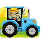 Kolorowanki, wyklejanki - Traktorek - miniaturka - grafika 1