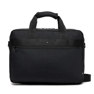 Torba na laptopa Tommy Hilfiger Th Commuter Computer Bag AM0AM13612 Czarny - Torby na laptopy - miniaturka - grafika 1