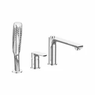 Baterie wannowe i prysznicowe - LAVEO BLE 013D ALEA Bateria wannowa 3-otworowa Jednouchwytowa Sposób montażu: stojący Głowica: 35 mm Wykończenie: chrom - miniaturka - grafika 1