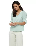 Bluzki damskie - Peppercorn Damska bluzka z rękawami monella, zielony miętowy pasek, XL, Zielony miętowy pasek, XL - miniaturka - grafika 1