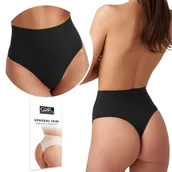 Majtki damskie - ﻿GATTA STRING CORRECT stringi z wysokim stanem majtki WYSZCZUPLAJĄCE - L - miniaturka - grafika 1